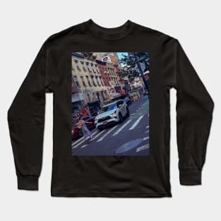 Lower Manhattan Street New York City Long Sleeve T-Shirt